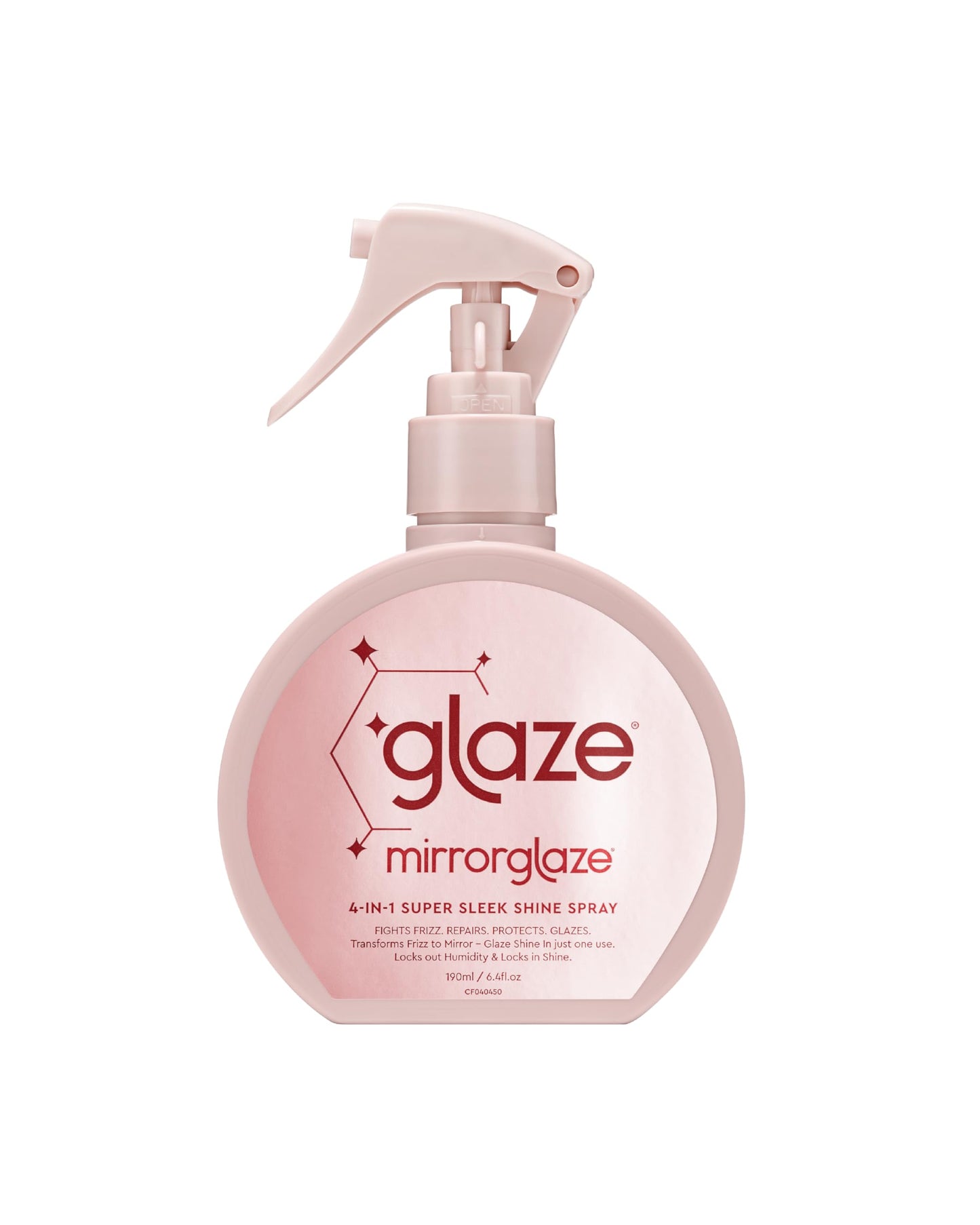 Glaze MirrorGlaze Super Sleek Hair Shine Spray ? Transforms Frizz to Glass-Like Shine, Protects from Heat, Blocks Humidity + Repairs Bonds ? 190ml