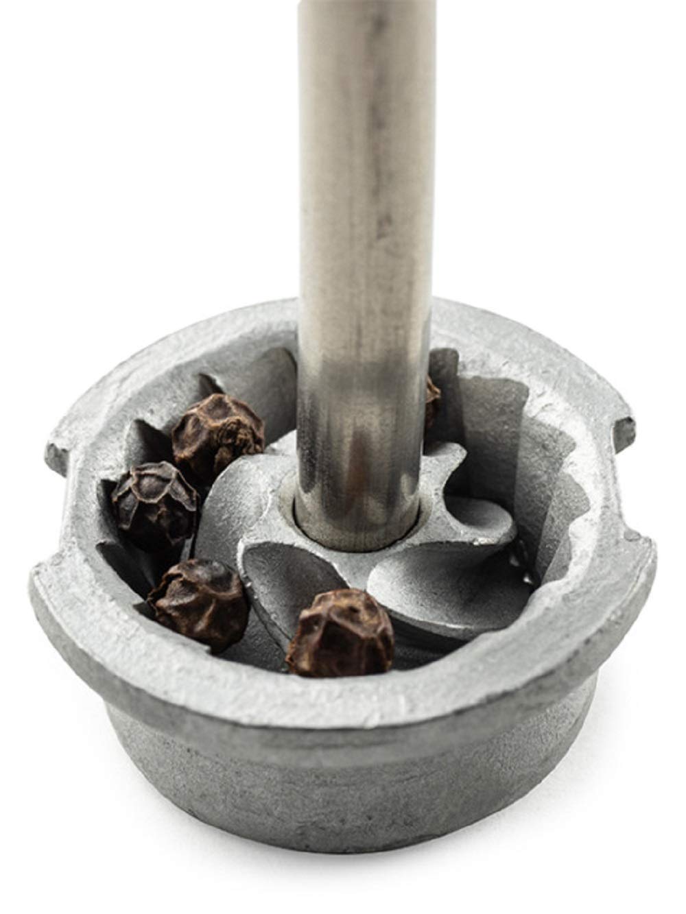 PEUGEOT - Bali 8 cm Pepper Mill - Classic Grind System - Cast Iron - Lifetime Guaranteed Mechanism - Made in France - Black Colour