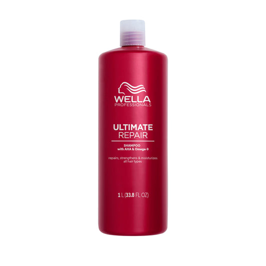 Wella Professionals Ultimate Repair Shampoo - Professional Lightweight Cream Shampoo for Damaged Hair -With AHA & Omega-9 - For All Hair Types
