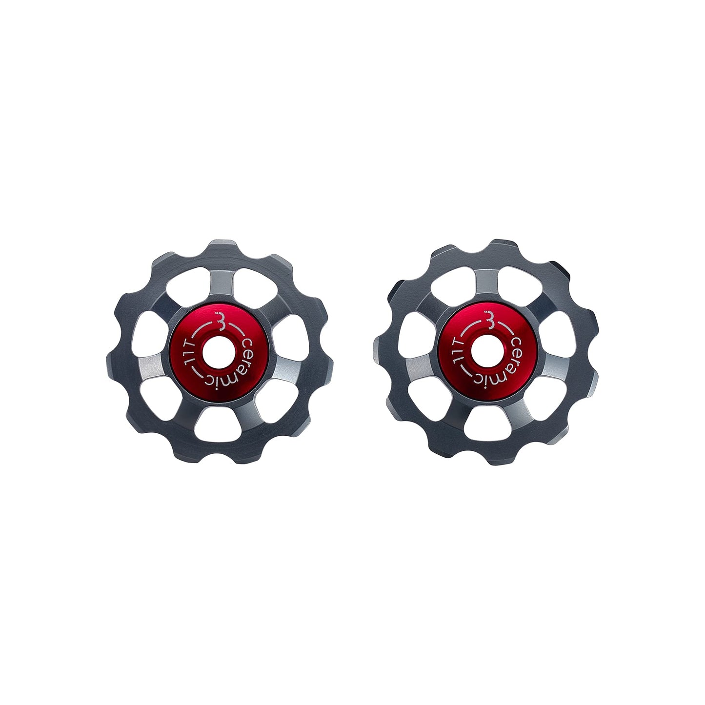 BBB Cycling 11-T Ceramic 7075 Aluminium Alloy Derailleur Jockey Wheels SRAM Shimano and Campagnolo Compatible Pulleys Ceramic Bearings 9- 10- and