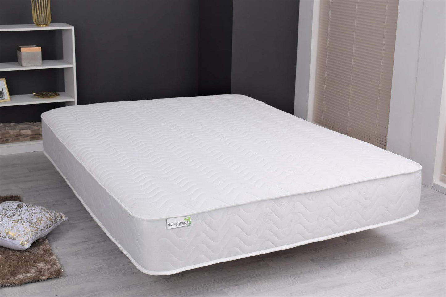 Starlight Beds Tempo White Single Mattress, 3ft x 6ft3