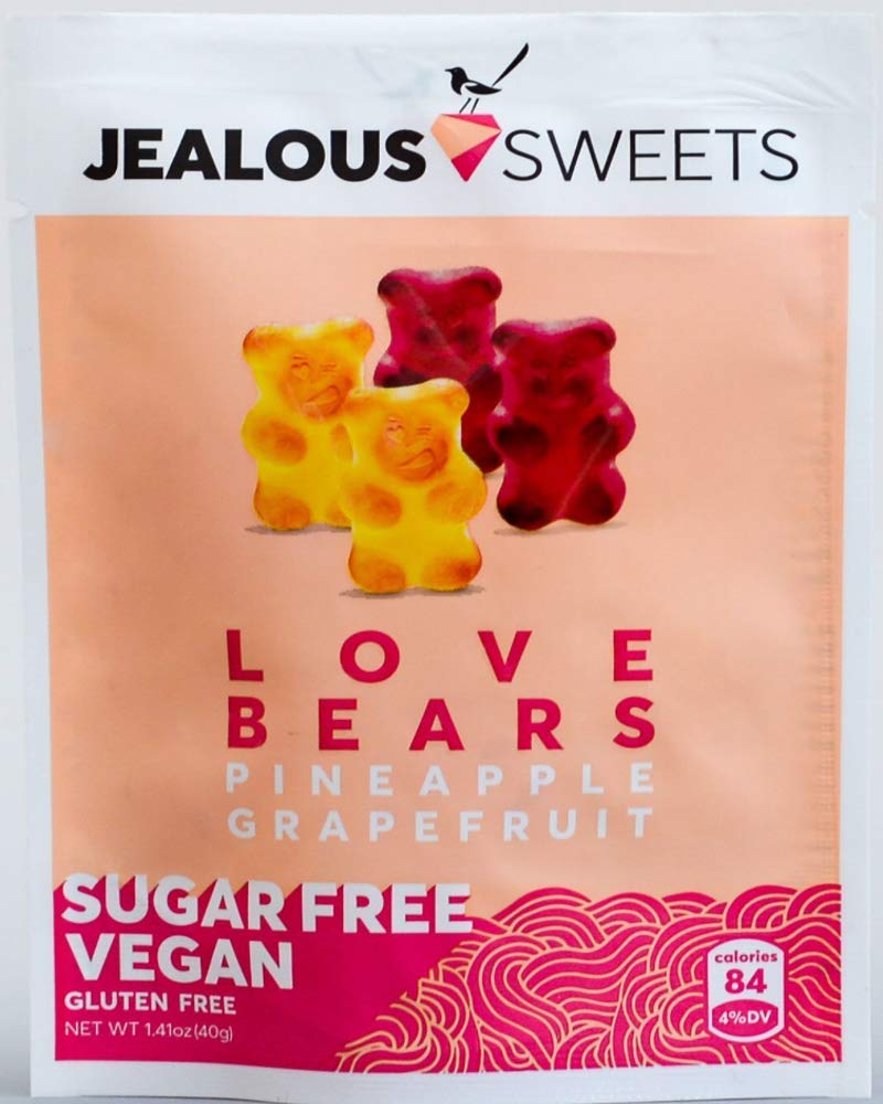 Jealous Sweets Sugar Free& Vegan Love Bears 40g (Pack of 10)