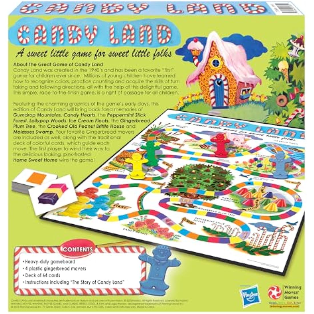 Winning Moves Games 1189 Candy Land 65th Anniversary Game, Multi, None