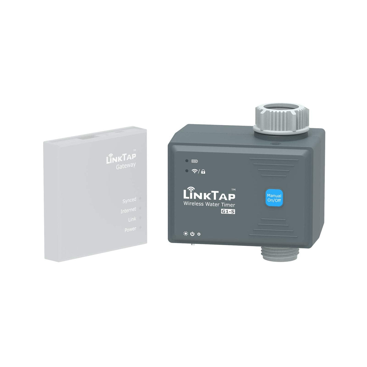 LinkTap G1S Wireless Water Timer (Gateway Not Included), Smart Irrigation Controller for Lawns & Gardens, Easy Install, Weather Aware, Greater Range