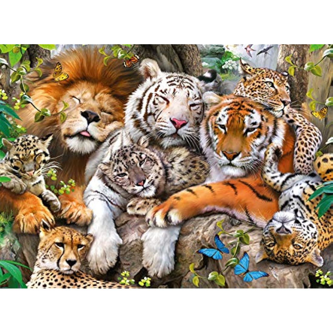 Ravensburger Big Cat Nap 200 Piece Jigsaw Puzzle With Extra Large Pieces For Kids Age 8 Years And Up