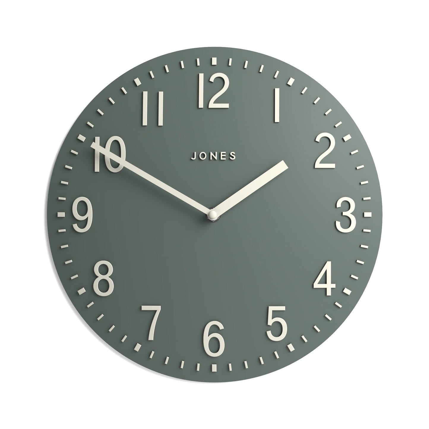 Jones Clocks Chilli wall clock | Modern convex clock | 30cm | Green | Ideal for the kitchen, living room, office or bedroom