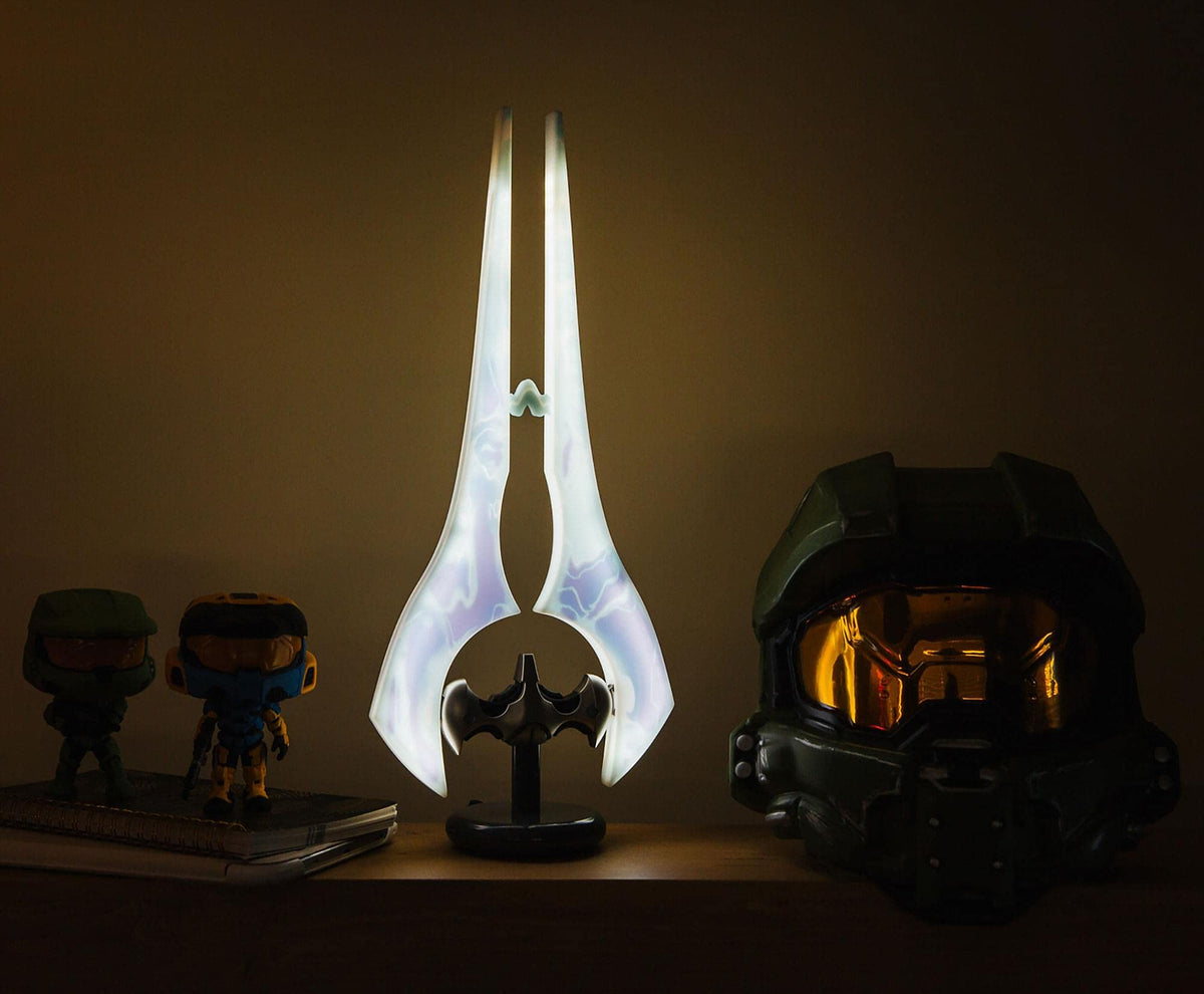 Ukonic Halo Light-Up Energy Sword Collectible LED Desktop Lamp | 14 Inches Tall