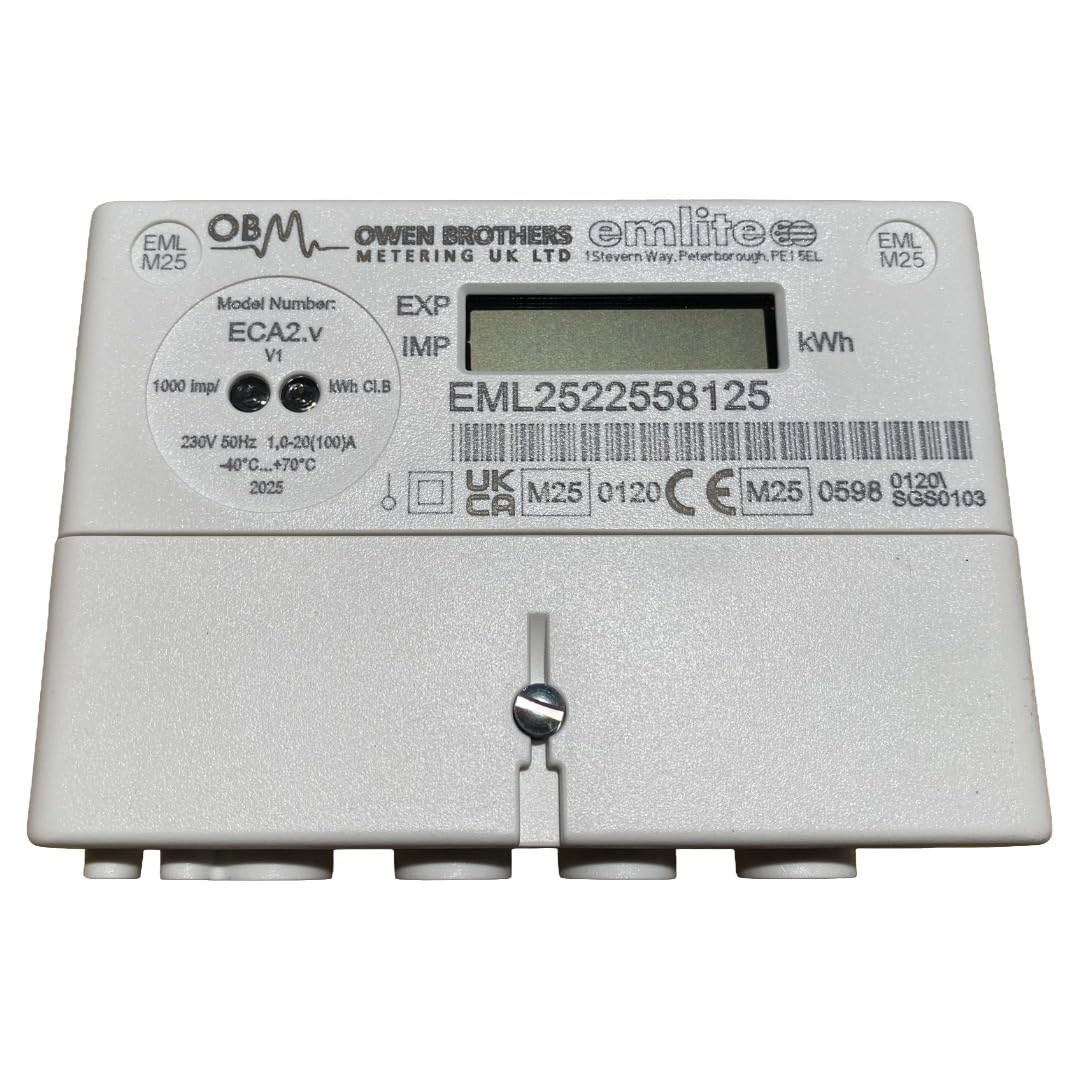 ECA2.v 100A MID Certified Single Phase kWh Electric Meter