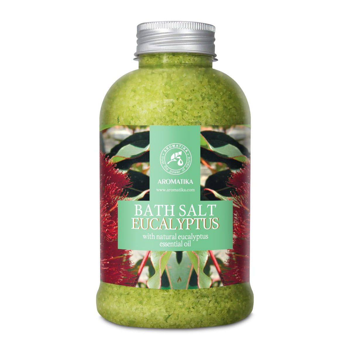 Eucalyptus Bath Salt w/Natural Eucalyptus Essential Oil 600g - Best for Good Sleep - Stress Reduction - Beauty - Bathing - Body Care - Wellness -