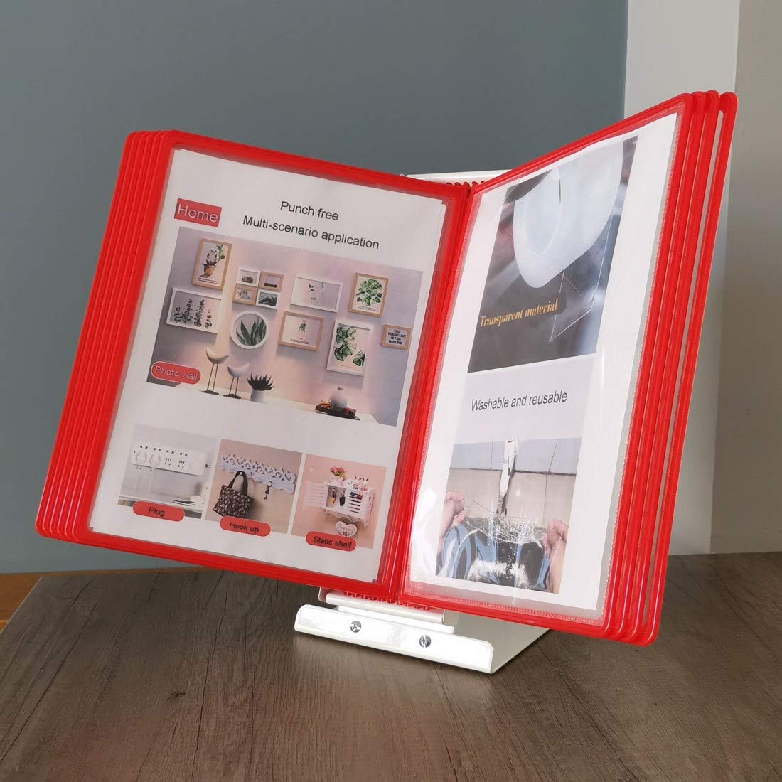 Leviatan Display Board Stand | Metal Panel Stand on Desk | Metal Display Board Table Stand