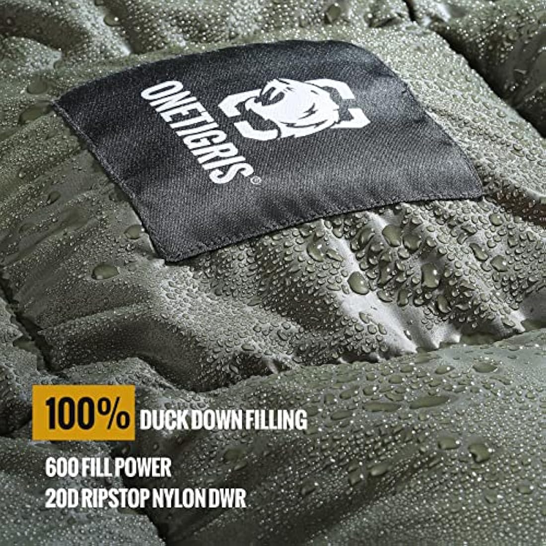 OneTigris Down Camping Blanket 1 Person/2 Person for Warm&Cold Weather Packable Puffy Backpacking Hiking Travel Lightweight Gardening Beach Picnic Quilt
