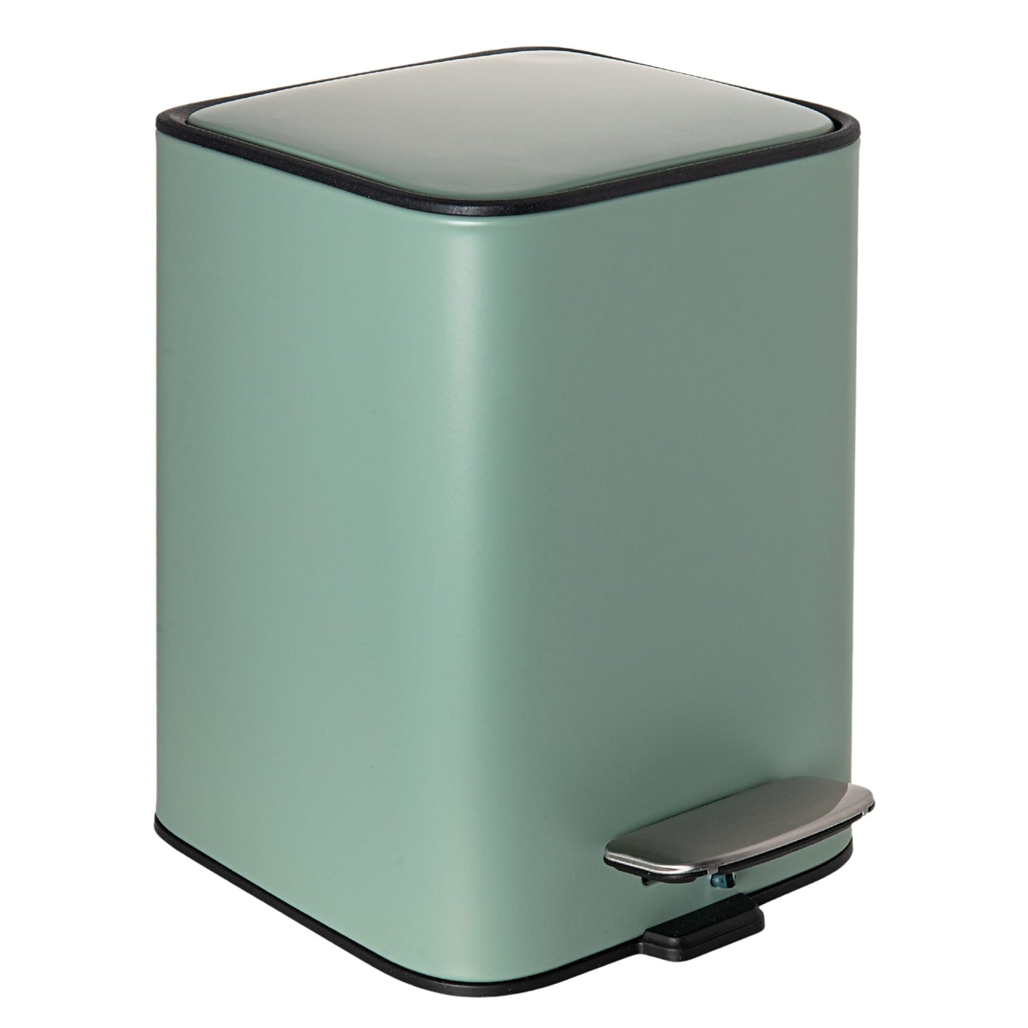 Erreke Bathroom Pedal Bin 3L, Green, Removable Inner Bucket, Modern Design