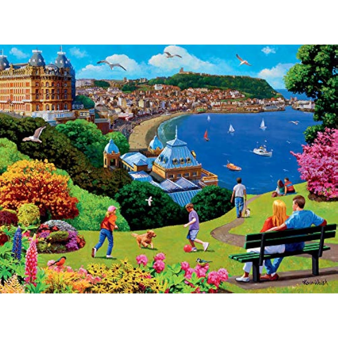 Ravensburger Happy Days Collection No.1 Look North 4x 500 Piece Jigsaw Puzzle for Adults and Kids Age 10 Years Up