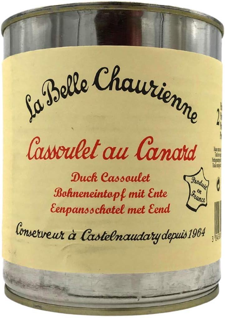 French Cassoulet With Duck - Cassoulet Au Canard La Belle Chaurienne- STAINED LABEL 840g best before 7/29