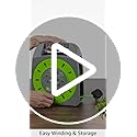 STATUS 2 Socket Cable Reel, 18m, Green Extension Lead, 13 Amp, Thermal Cut Out, Heavy Duty, Outdoor Power Supply, Ideal for Garden, Workshop, DIY, Power Tools (S18M2G13ACR4)