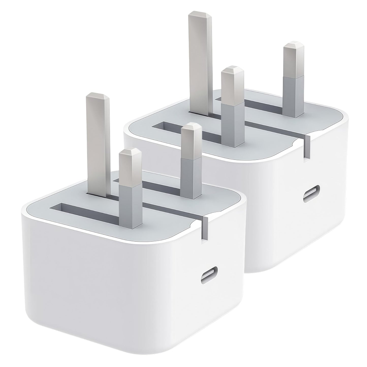 USB C Charger Plug UK, USB-C Power Adaptor 20W Folding Charging Plug Compatible for i Phonefast Apple Charger iPhone 16 Pro Max 15 Plus 17 Air 14