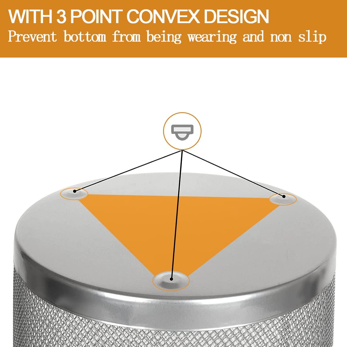 livexa 3 Pack Metal Mesh Waste Paper Bin 12 Litres Lightweight Mesh Wastebasket Waste Bin Silver Metal Rubbish Bin for Bedroom, Office, Bathroom
