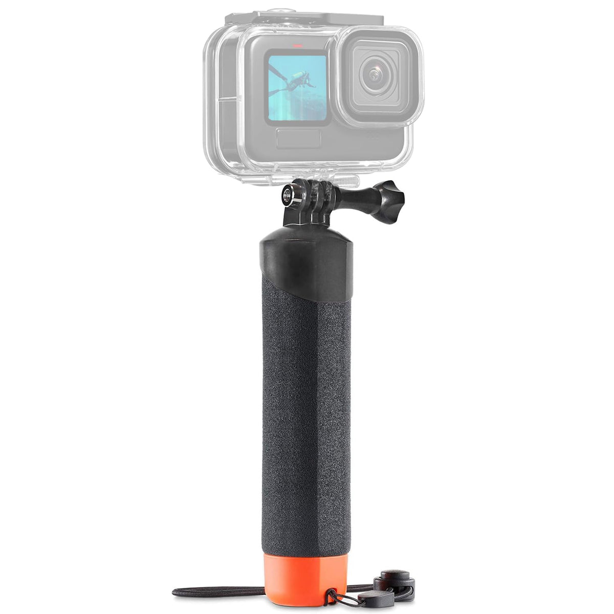 FitStill Waterproof Monopod Floating Hand Grip for Go Pro Hero 13/12/11/10/9/8/7/6/5/4/3 Session DJI Osmo and Other Action Cameras.Snorkeling