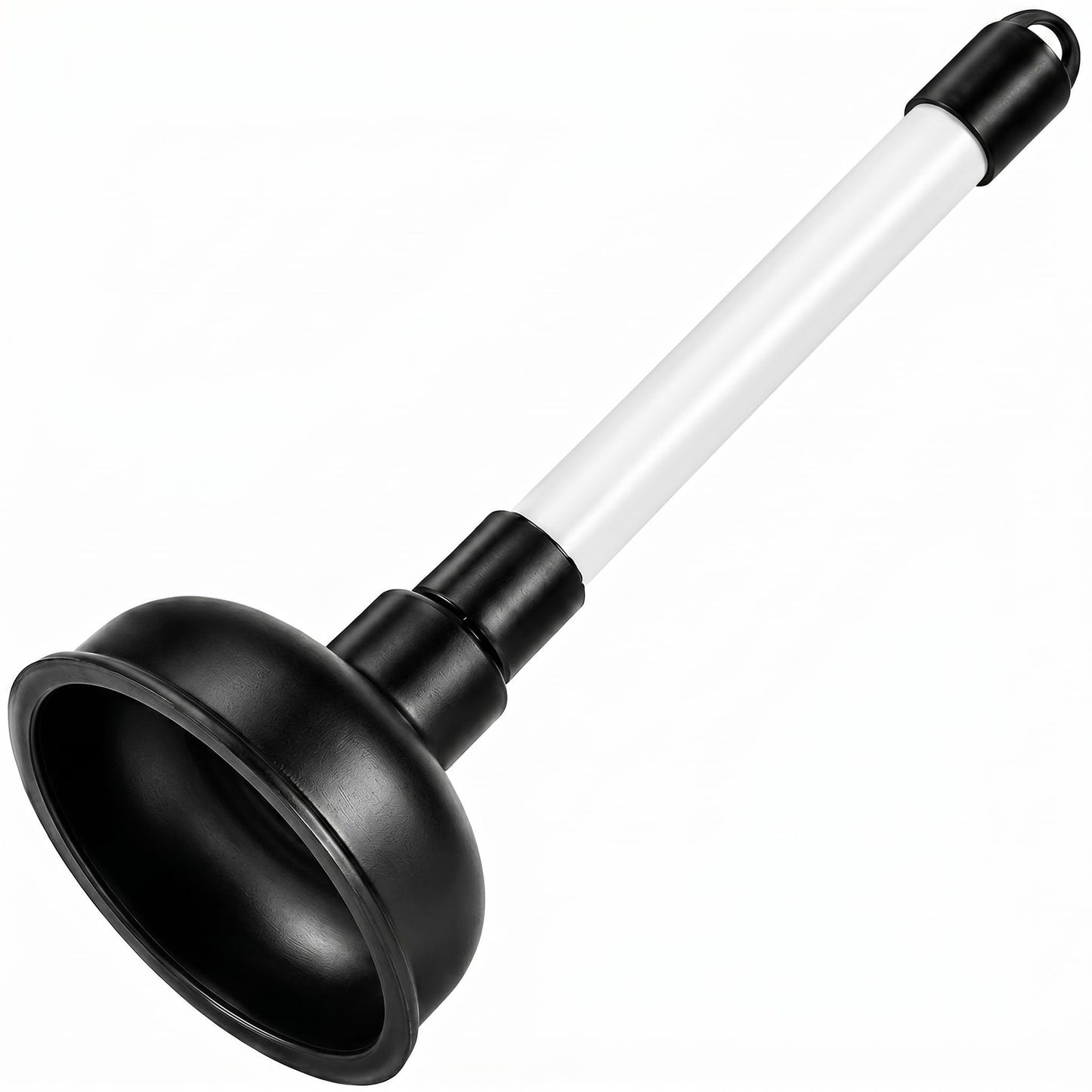 Heavy Duty Drain Unblocker Sink Plunger 9 inch Strong Handle & 4 inch Rubber Cup for Toilet Shower Bathroom Kitchen Drains Powerful Suction Tool Fast