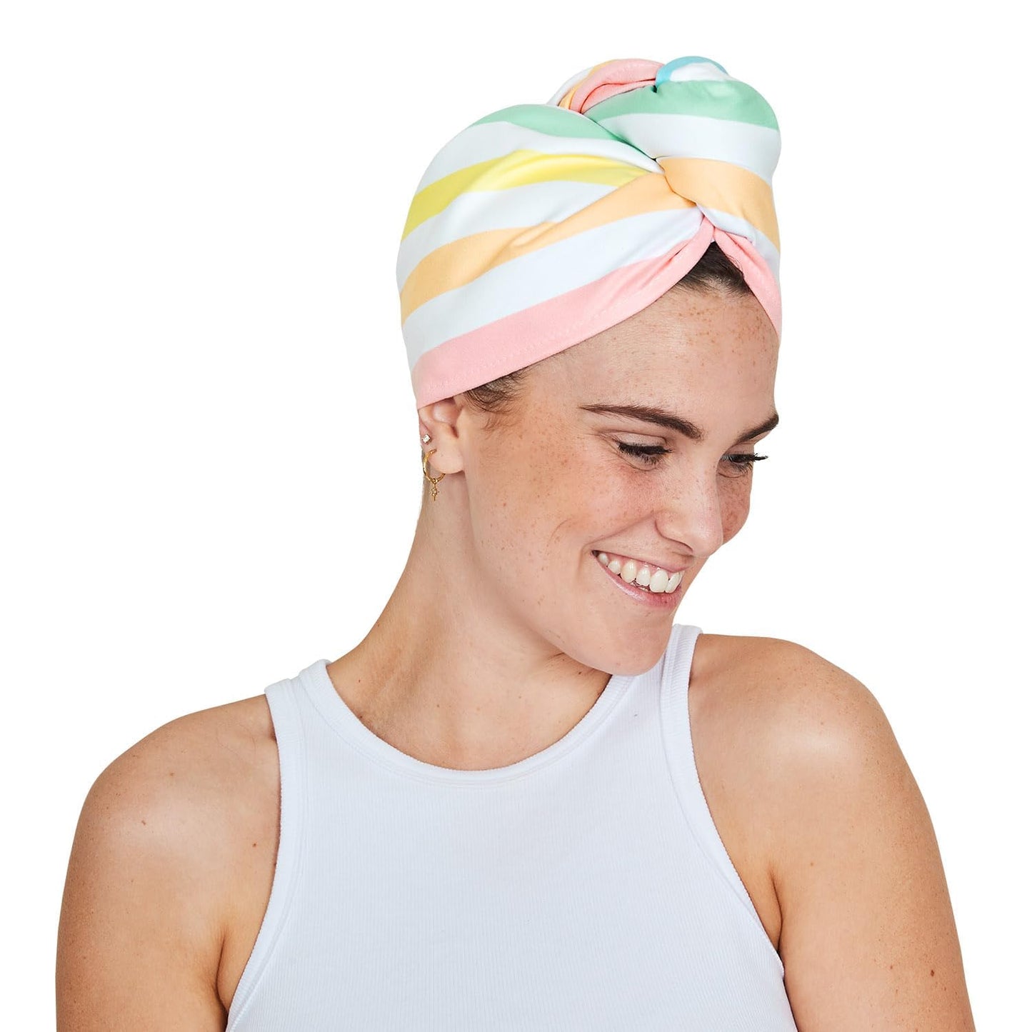 Dock & Bay Turban Hair Towel - For Home & the Beach - Super Absorbent, Quick Dry - Unicorn Waves