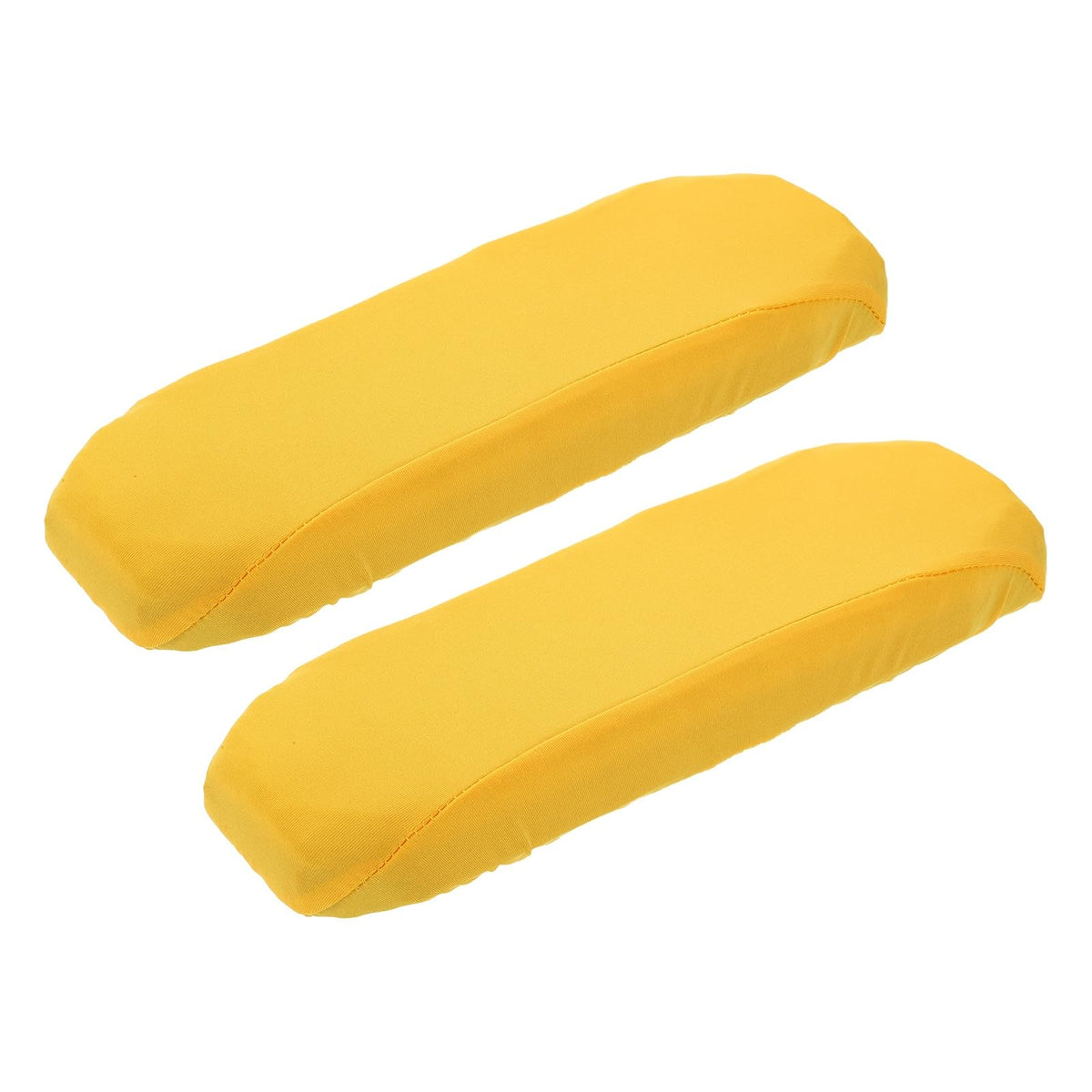 sourcing map Chair Armrest Slipcovers Covers, 32 x 8cm Polyester Removable Seat Hand Rest Protector for Office Chairs Desk Chair(Yellow)