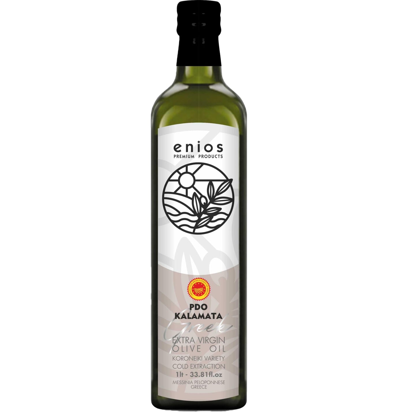 Enios Greek PDO Kalamata Extra Virgin Olive Oil. Harvest 2025 (1L). Best Before: Jan-2027