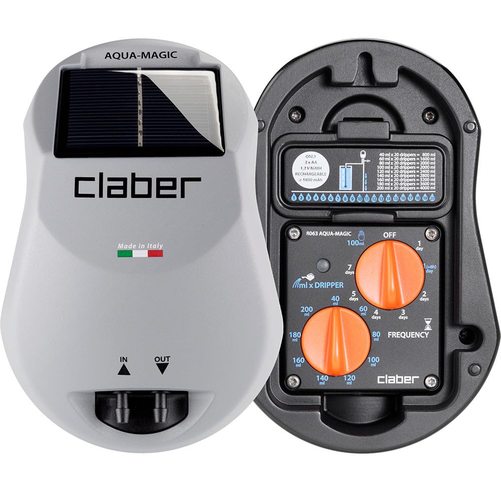 Claber 8063 aqua-magic System, Black/Orange/Grey, 295x305x75 cm