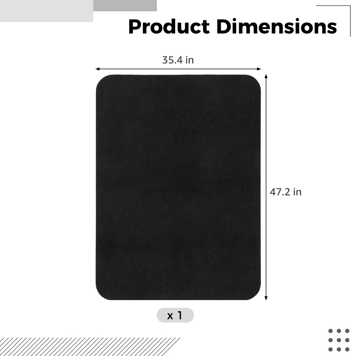 Office Chair Mat for Hardwood Floor, Non Slip Desk Mat for Rolling Chair