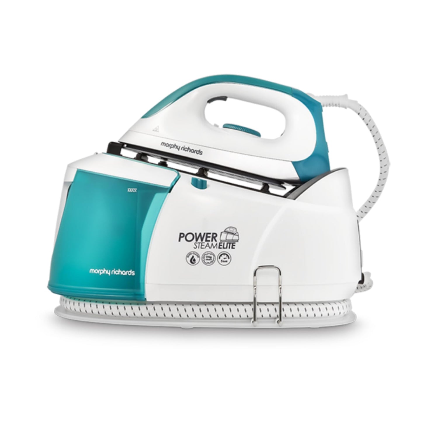 Morphy Richards PowerSteam Elite Steam Generator Iron, Ceramic Non Stick Soleplate, Auto Clean, 170g Output, 4.5 Bar, Detachable 1.35L Water Tank,
