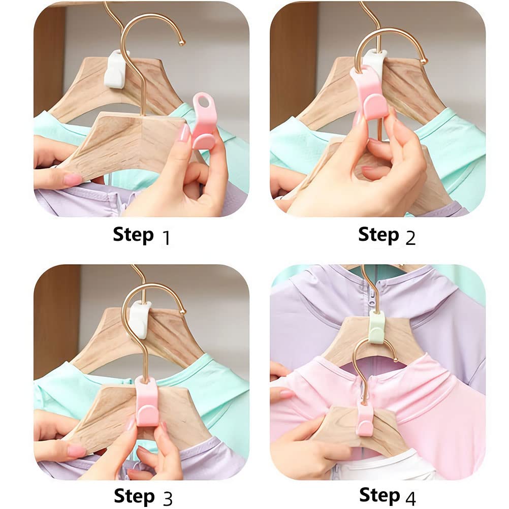 40 Pcs Hanger Hooks, Space Saving Hangers, Hanger Connector Hooks