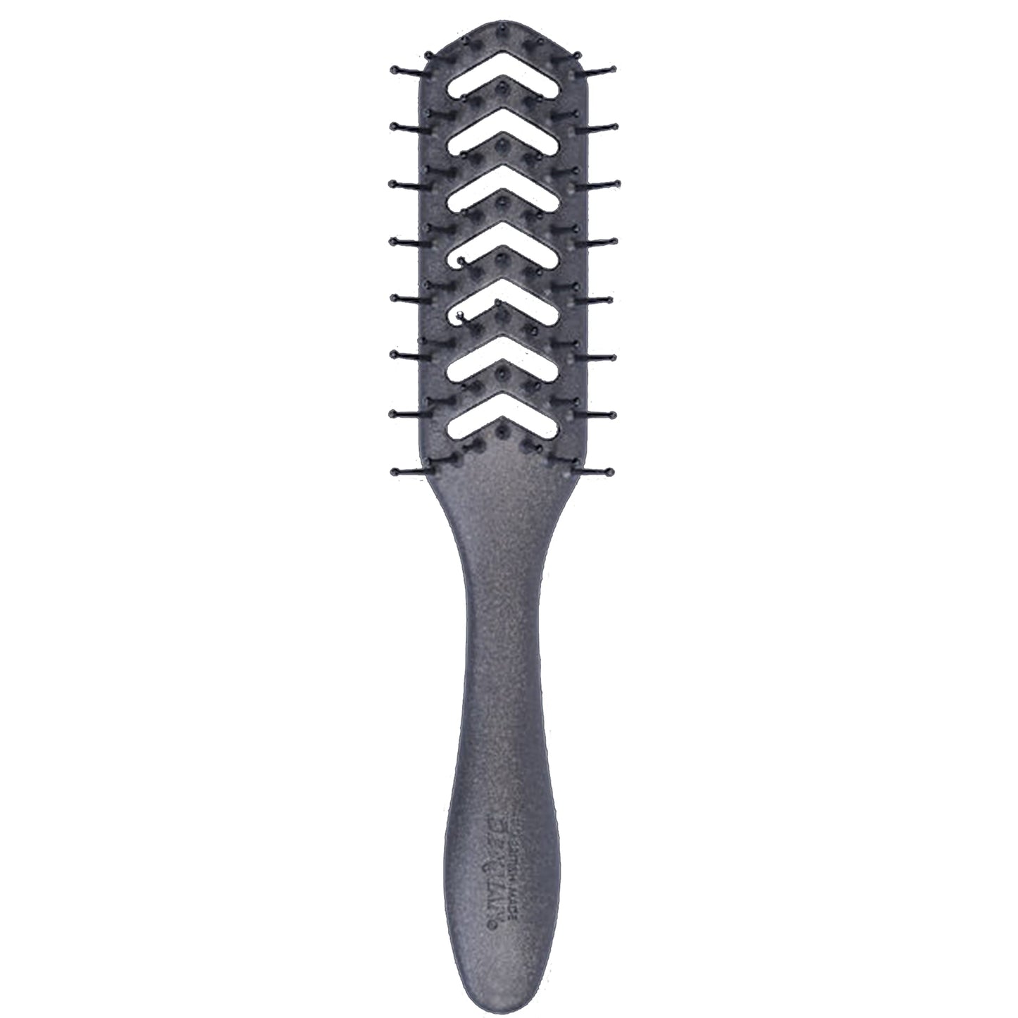 Denman D200 Flexible Vent Brush for Blow Drying - Styling Hair Brush for Wet Dry Curly Thick Straight Hair - For Women and Men (Pewter)