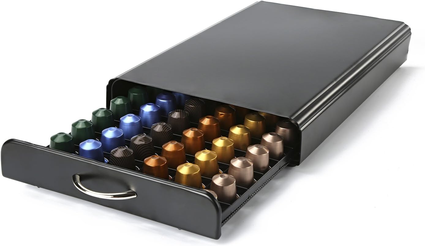 HiveNets Coffee Capsule Nespresso Metal Drawer 60 Pcs, New but opened box