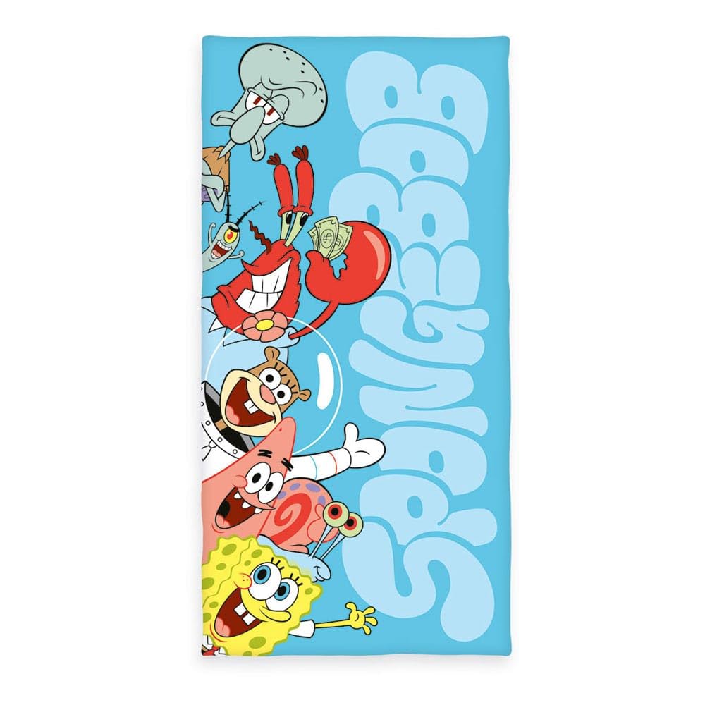 Herding SpongeBob Squarepants Bath Towel, Approx. 75 x 150 cm, 100% cotton