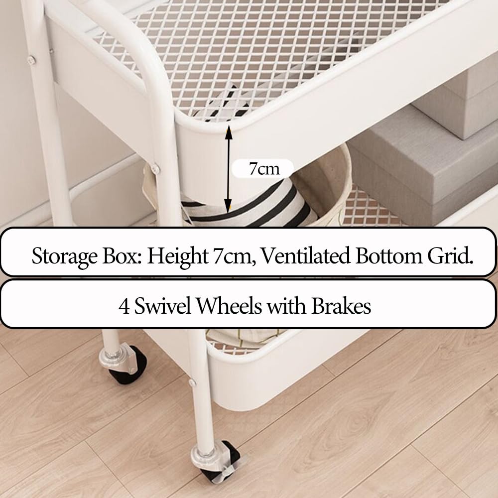 BSTHOK Clothes Rack Metal Rail Coat rack for bedroom Heavy Duty Clothing Garment 2-Tier Storage Shelves with small wheels Organiser 68cm Width