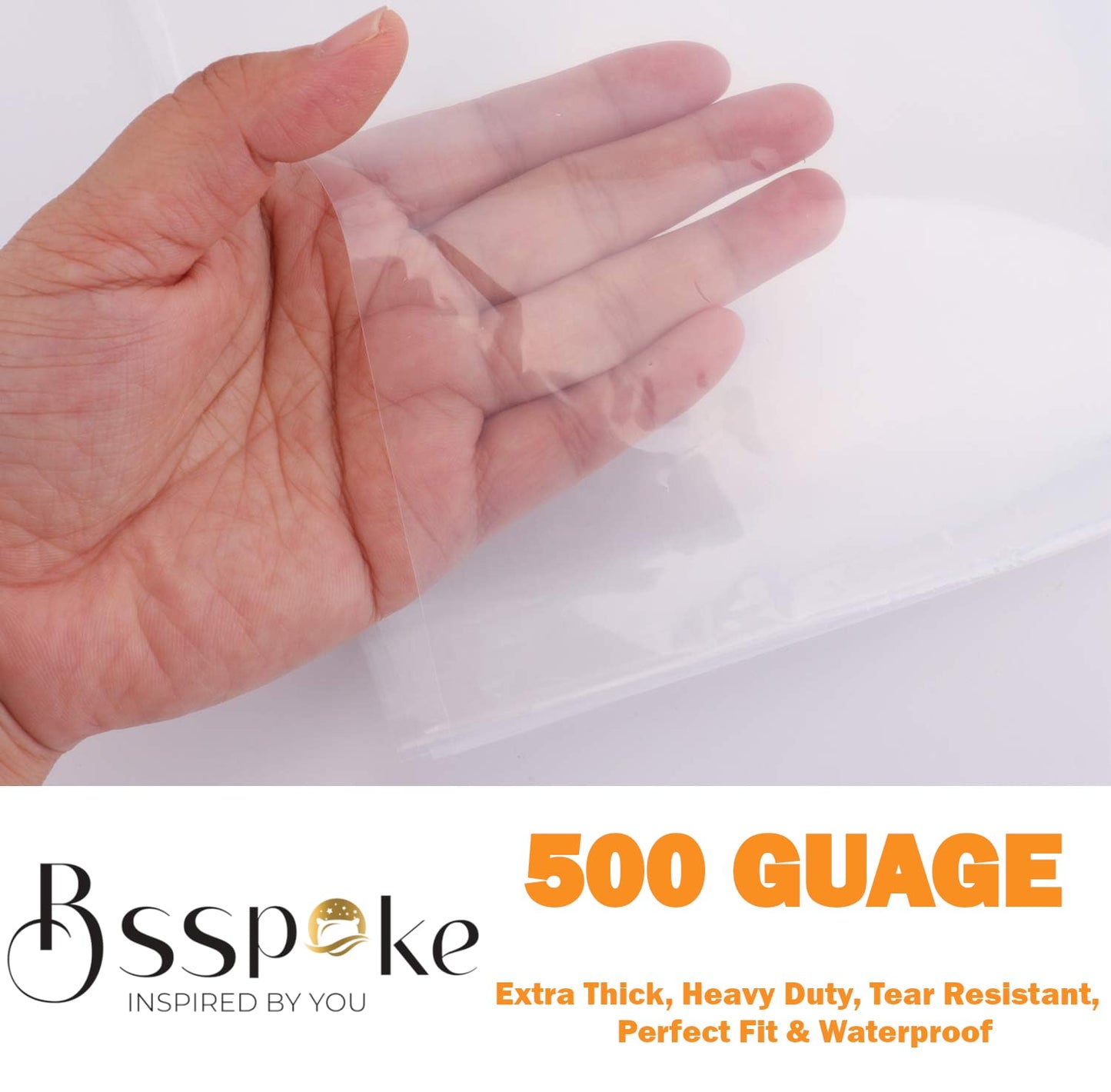 BSSPOKE 500 Guage Super King Mattress Bags for Storage Durable Mattress Storage Bag for Moving & Storage – Perfect Fit, Ultra-Strong Material