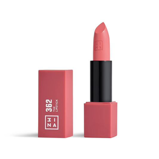 3INA MAKEUP - Vegan - The Lipstick 362 - Pink - Highly Pigmented Shades - Moisturizing Creamy Texture - Smooth Formula - Intense Color - Shiny Satin