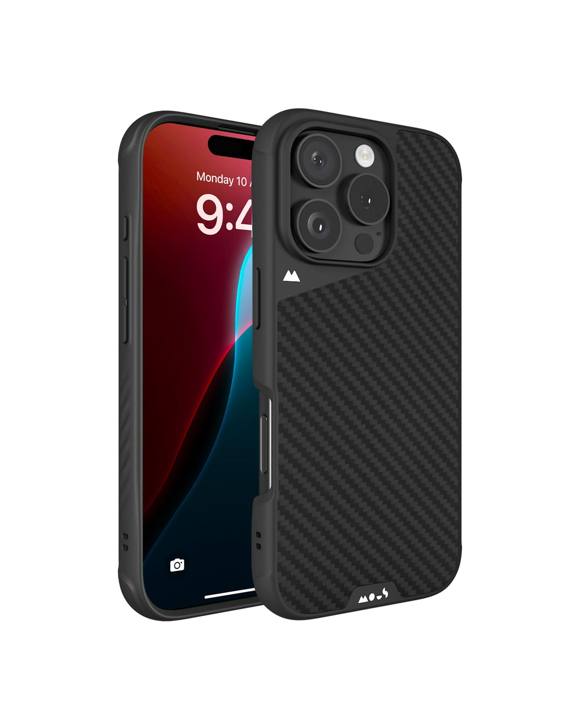 Mous for iPhone 16 Pro Case MagSafe Compatible - Limitless 6.0 - Carbon Fiber - Protective Shockproof Phone Cover