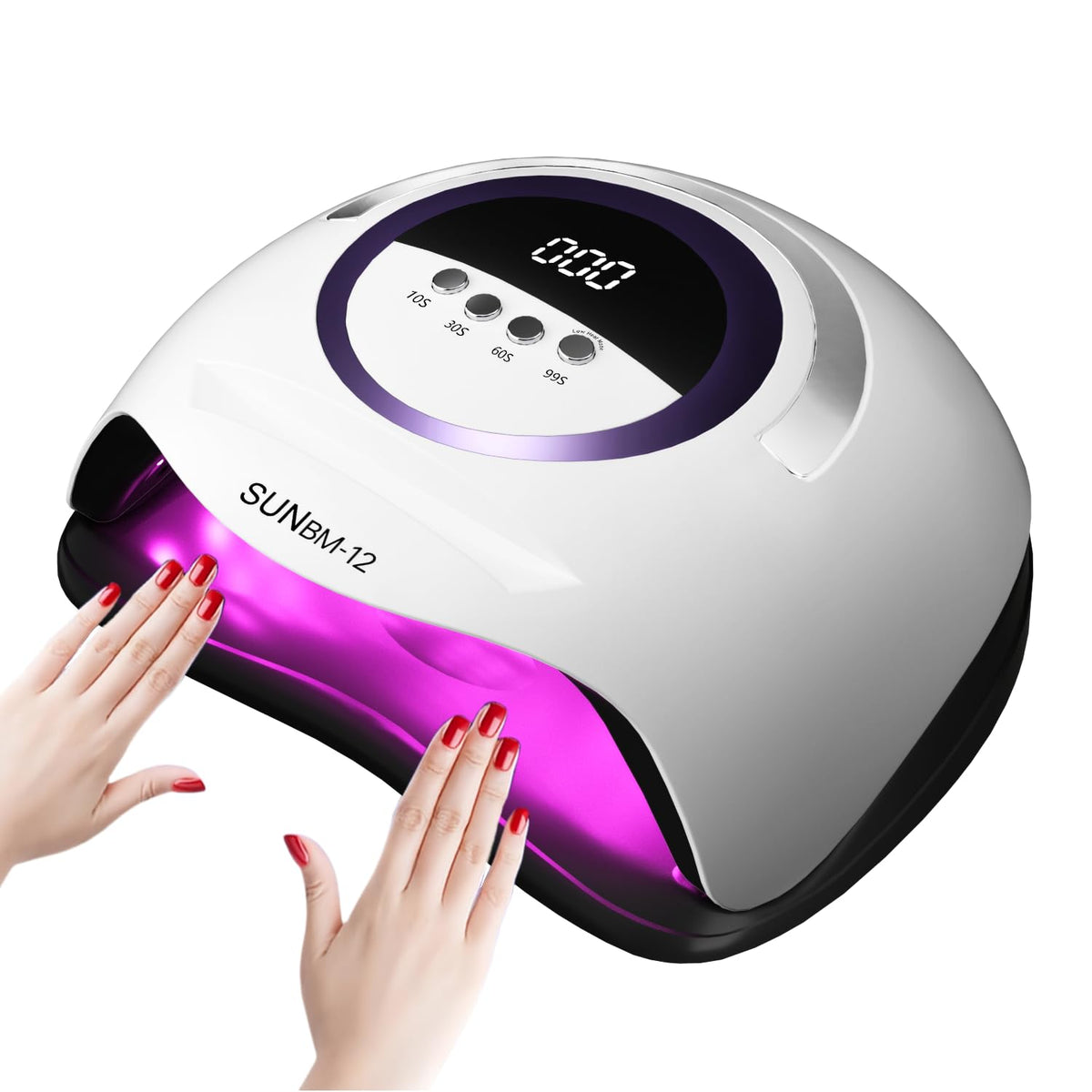 UV LED Nail Lamp with 72 Beads, 300W Nail Curing Lamps for Gel Polish with Automatic Sensor/4 Timer Setting,Led Nail Dryer, Professional Nail Art