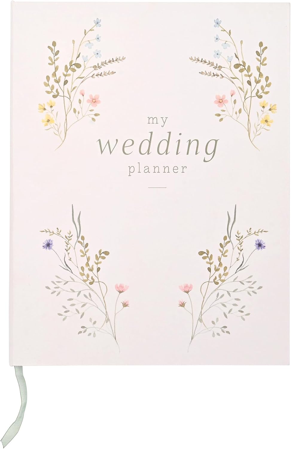 Love Story - Wildflower Wedding Planner - Planning Book and Organiser for the Bride - Engagement/Bridal Shower Gifting for Couples - H: 21cm x W: 16cm.
