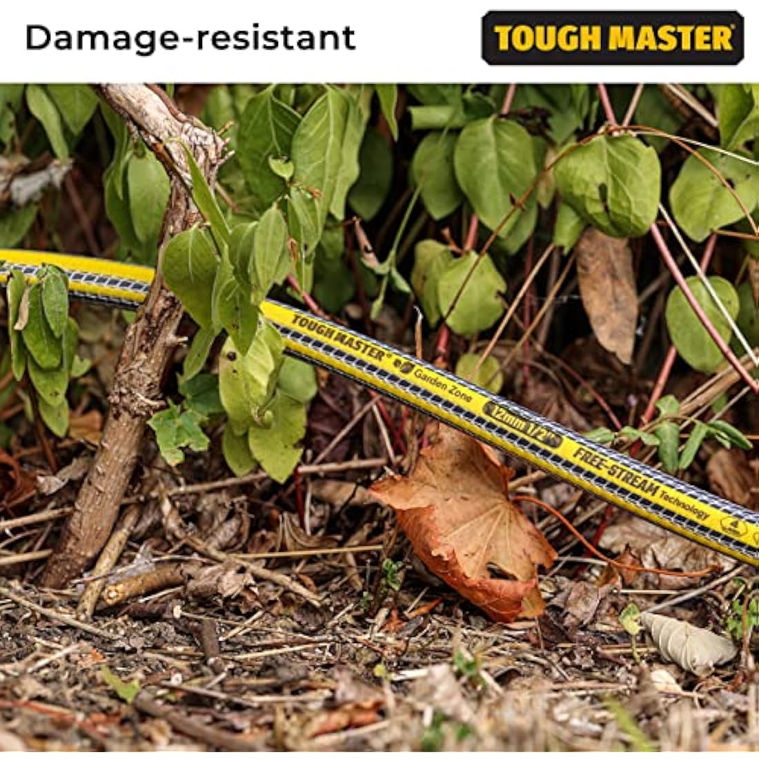 Garden Hose 15m 50ft 4-Layer Reinforced Outdoor Watering Accessories for Garden Water Feature, Pressure Washer, Garden Sprinklers, DIY Tools Tough Master