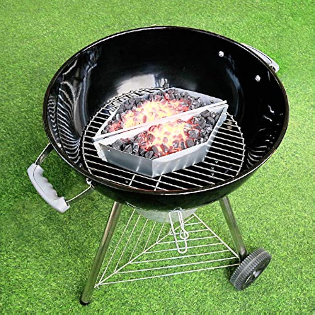 Denmay 7403 Charcoal Basket Briquet Holders for Weber 57CM Kettle Grills, Weber One Touch and Master Touch Charcoal Grill, Char-Basket Charcoal Holders BBQ Grill Accessories, 2 Pack