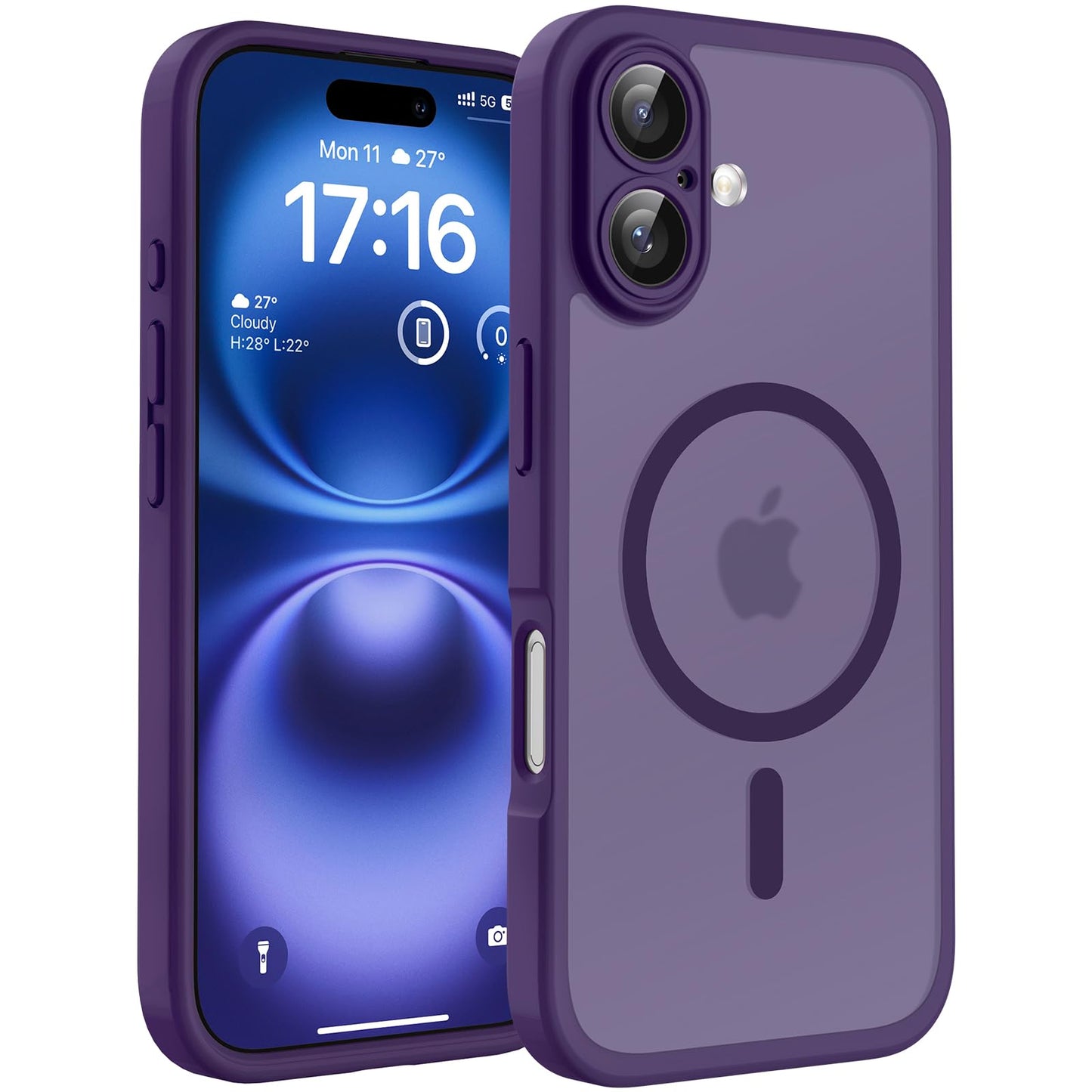 TOCOL Magnetic for iPhone 16 Case 6.1-Inch, Fit for MagSafe, Upgraded [Full Camera Protection], [14FT Military Grade Drop Tested] Shockproof Slim