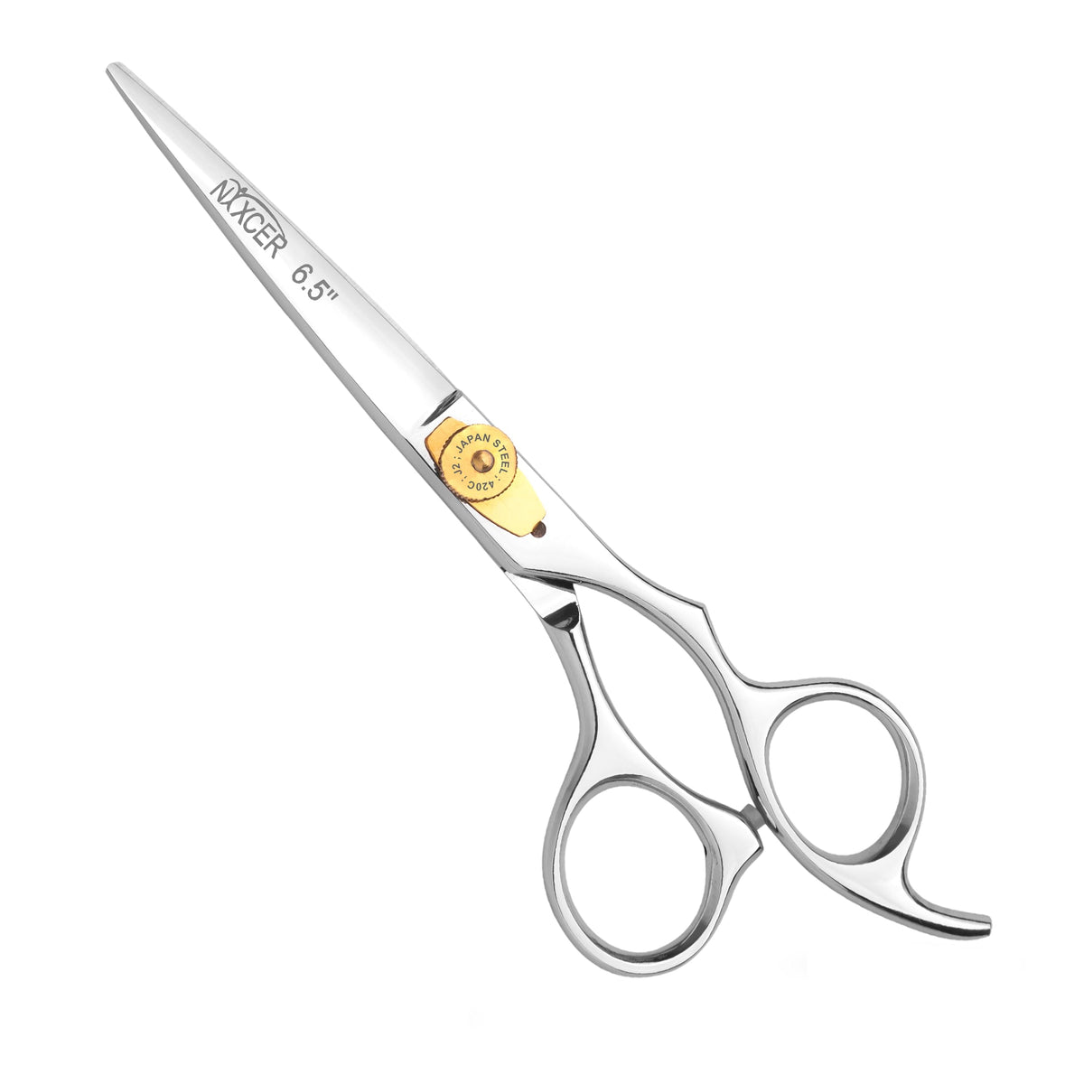 Nixcer Hair Cutting Scissors -Sharp Razor Edge Blade Hair Shears Series - 6.5" with Fine Adjustment ? Stainless Steel Hair Scissors Professional for