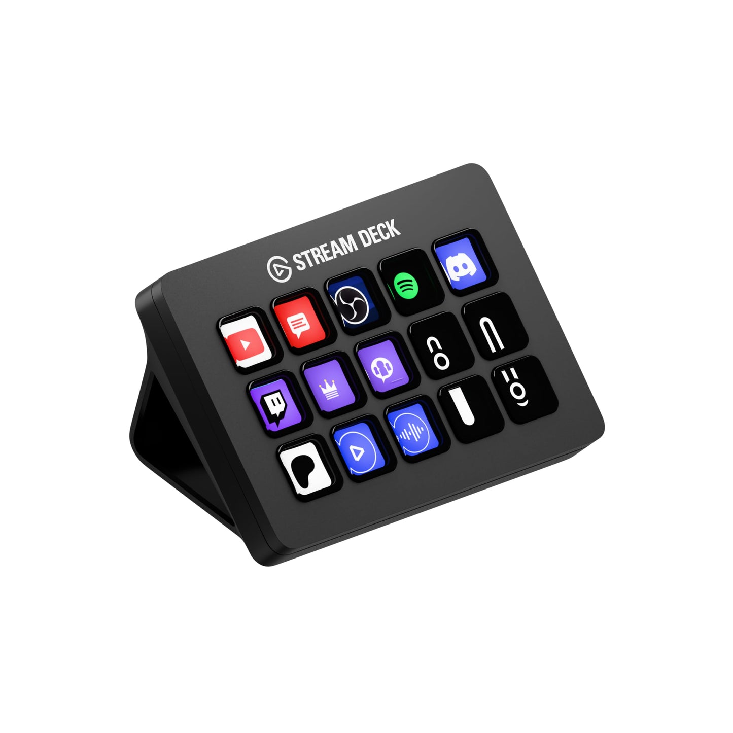 Elgato Stream Deck MK.2 ? Studio Controller, 15 macro keys, trigger actions in apps and software like OBS, Twitch, ?YouTube and more, works with Mac