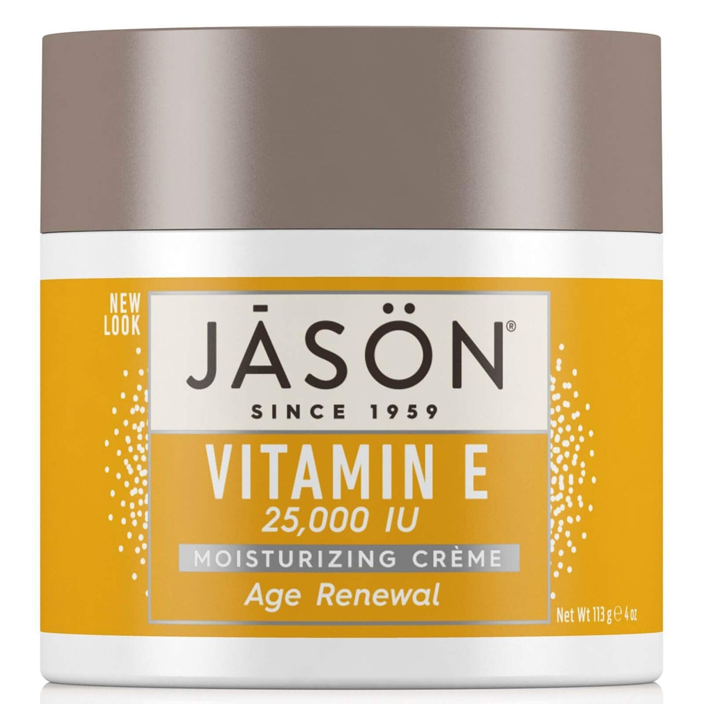 Jason Age Renewal Vitamin E 25,000 I.U. Moisturizing Creme, 120 ml Jars (Pack of 2)