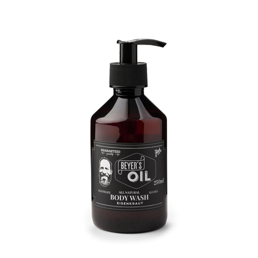 Beyer's Oil Body Wash Verbena for Men - 250 ml - 100% Natural Shower Gel - Moisturising - Made in Germany
