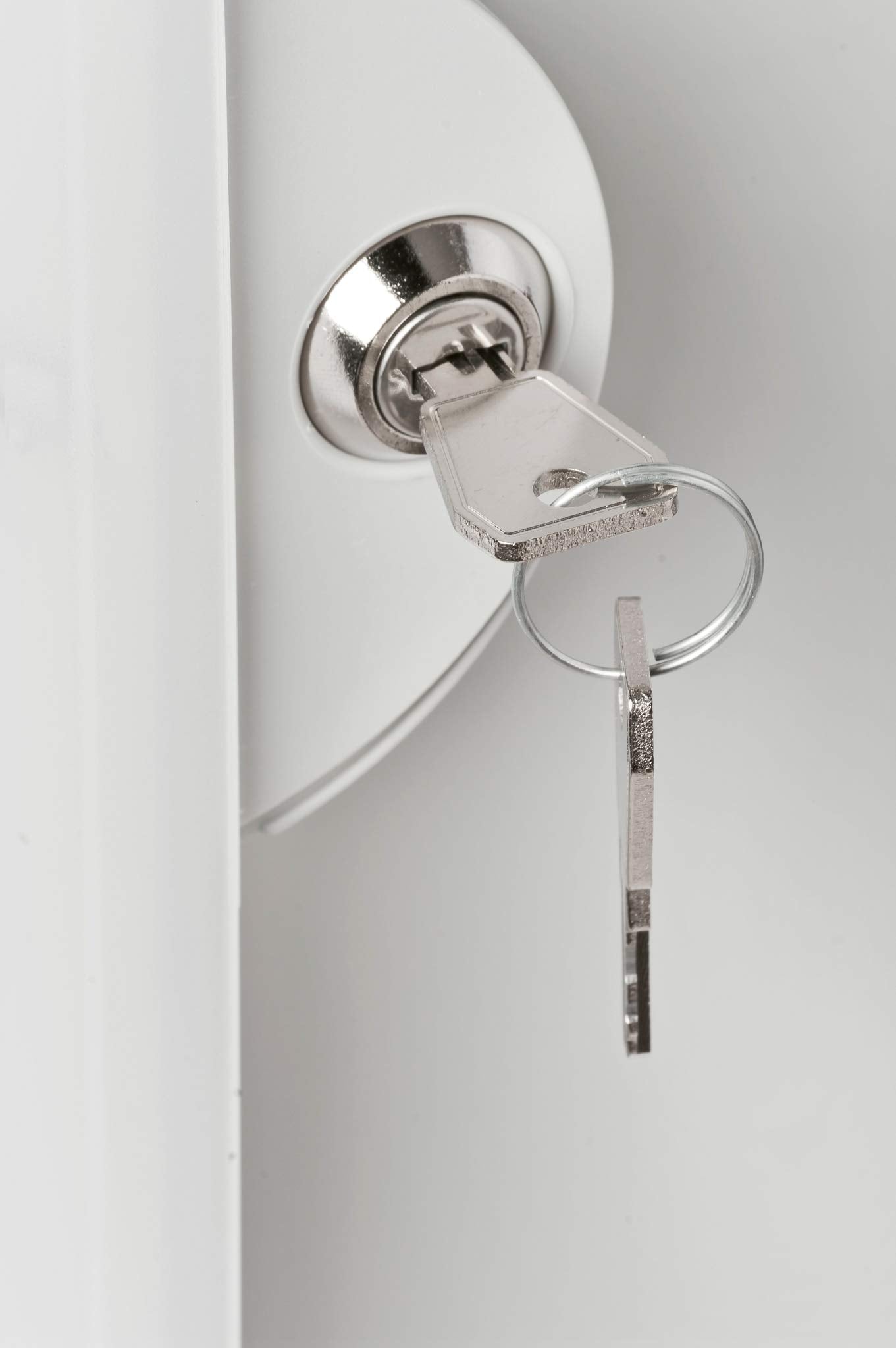 HAN 4023-11, Key cabinet INDEX. Individual design, functional, safe and lockable, large capacity for 63 keys, light-grey