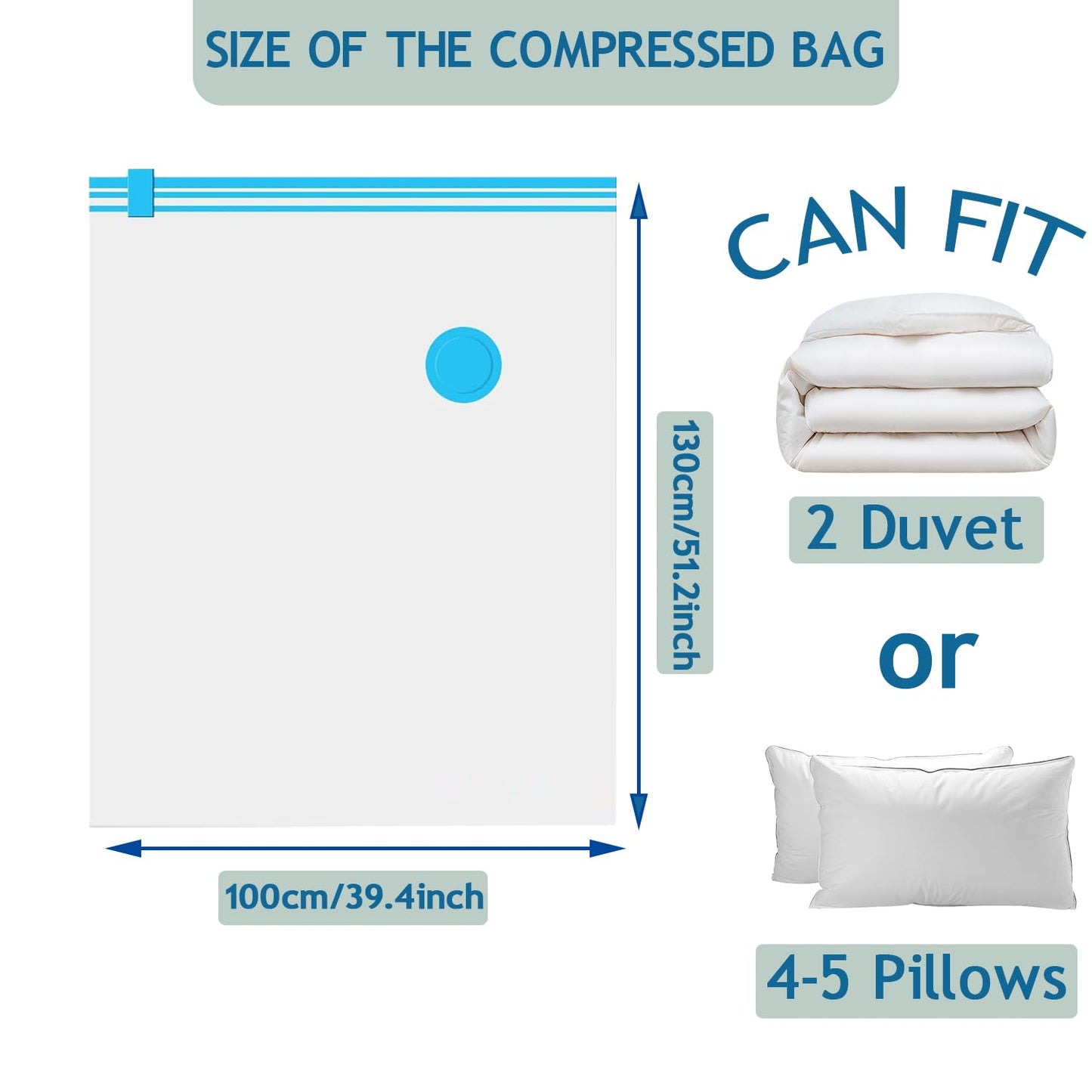 Vacuum Storage Bags Extra Large Airtight Compression