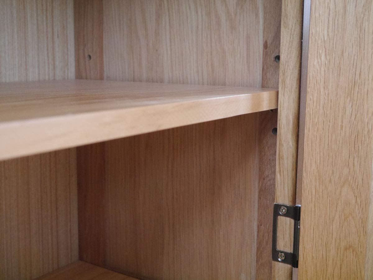 Aurotrice OAK Small Sideboard 75cm 2 Doors 2 Drawer Drawer Chest Mini Dining Sideboard Storage