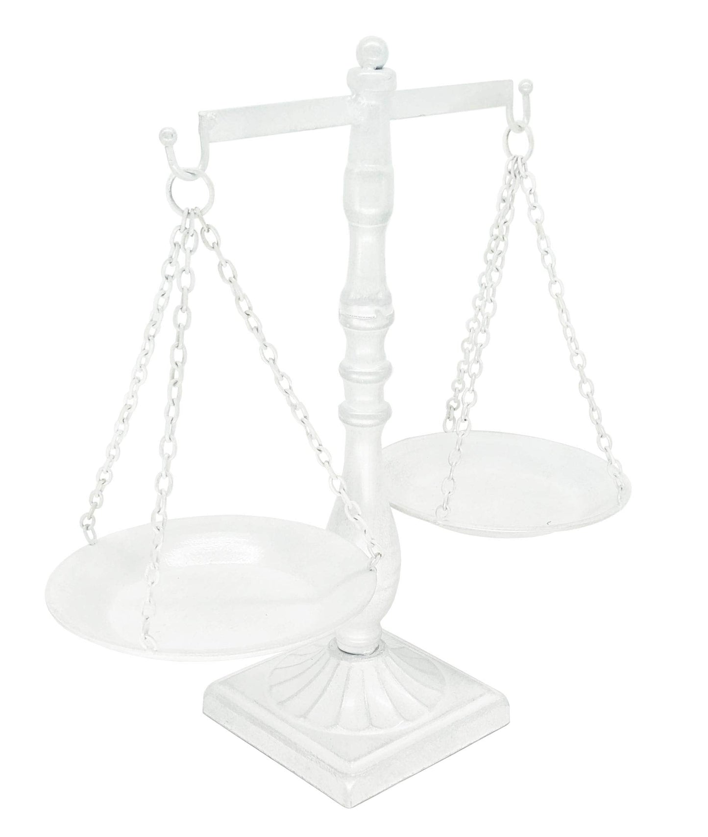 Owlgift Vintage Style Metal Storage Tray for Jewellery Cosmetics White